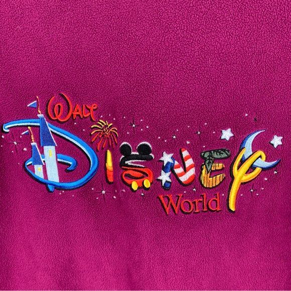 Vintage Disney World Pullover Fleece Sweater - Picture 2 of 4